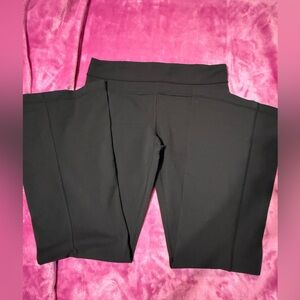 Black wideYoga lululemon Leggings #412